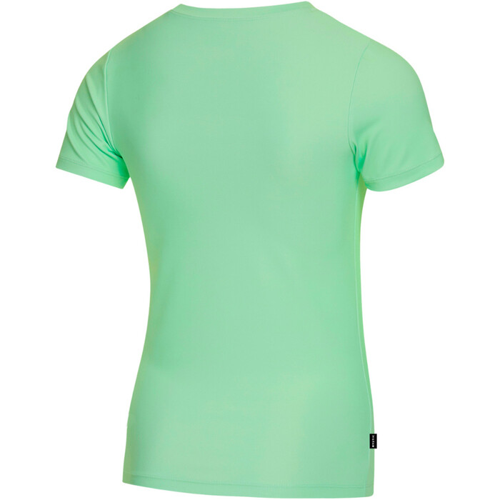 2024 Mystic Womens Star Short Sleeve Rash Vest 35001.240260 - Lime Green